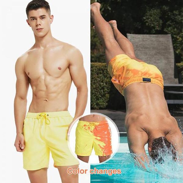 men's shorts mens beach board discoloration swimming trunks swimsuit quick dry bathing male personality surfing short pants, White;black
men's shorts mens beach board discoloration swimming trunks swimsuit quick dry bathing male personality surfing short pants, White;black