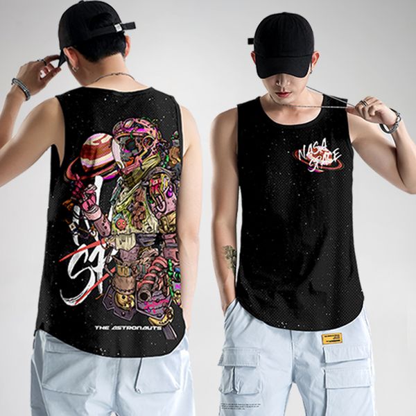 summer couple women men sleeveless running bodybuilding astronaut printed tank fitness shirt breathable workout sport vest, Red
summer couple women men sleeveless running bodybuilding astronaut printed tank fitness shirt breathable workout sport vest, Red