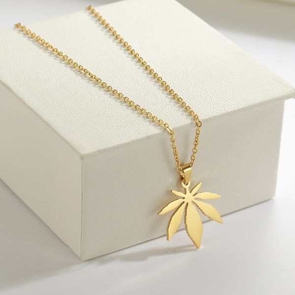 tide streetwearjewelry necklace for women men personality retro hip hop maple leaf pendant stainless steel accessories wholesale item, Silver
tide streetwearjewelry necklace for women men personality retro hip hop maple leaf pendant stainless steel accessories wholesale item, Silver