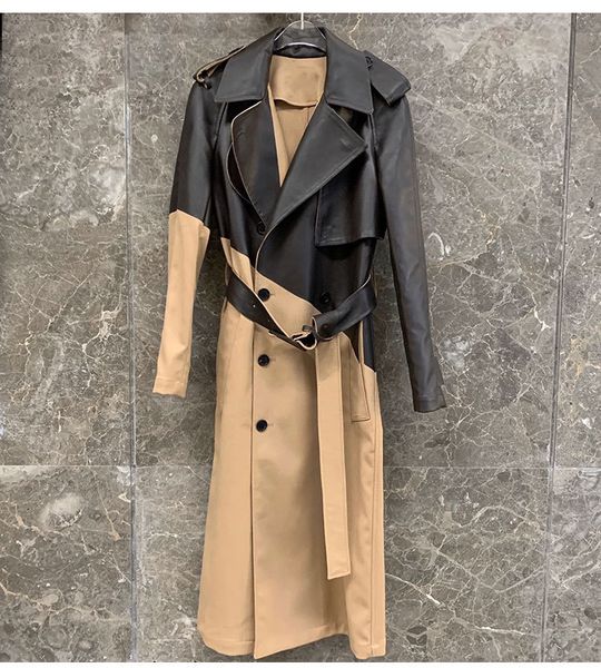 casual dresses england women's style trench coat sheep shredded leather jacket c490, Black;gray
casual dresses england women's style trench coat sheep shredded leather jacket c490, Black;gray