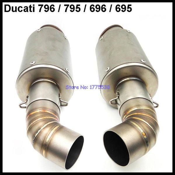 motorcycle exhaust system for du ca ti 796 795 696 695 muffler pipe set + link carbon fiber motorbike mufflers
motorcycle exhaust system for du ca ti 796 795 696 695 muffler pipe set + link carbon fiber motorbike mufflers