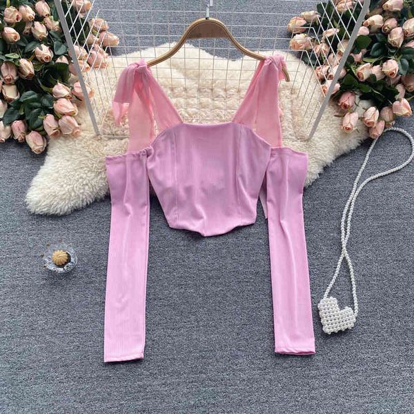 women's knits & tees fashion short women long-sleeved t-shirt summer clothes solid color blusas rojas mujer blouse s505, White
women's knits & tees fashion short women long-sleeved t-shirt summer clothes solid color blusas rojas mujer blouse s505, White