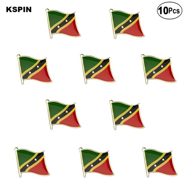 saint kitts lapel pin flag badge brooch pins badges, Gray
