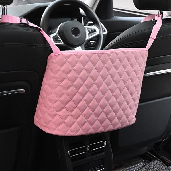 car organizer net pocket handbag holder pu leather pink seat storage between auto interior accessories
car organizer net pocket handbag holder pu leather pink seat storage between auto interior accessories