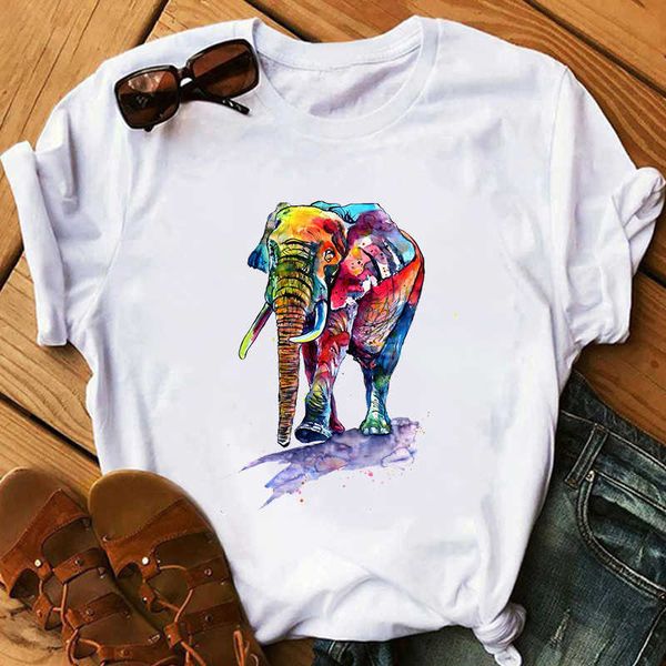 summer t shirt women watercolor elephant print harajuku kawaii casual short sleeve o neck tee female cartoon animal t shirt x0527, White
summer t shirt women watercolor elephant print harajuku kawaii casual short sleeve o neck tee female cartoon animal t shirt x0527, White