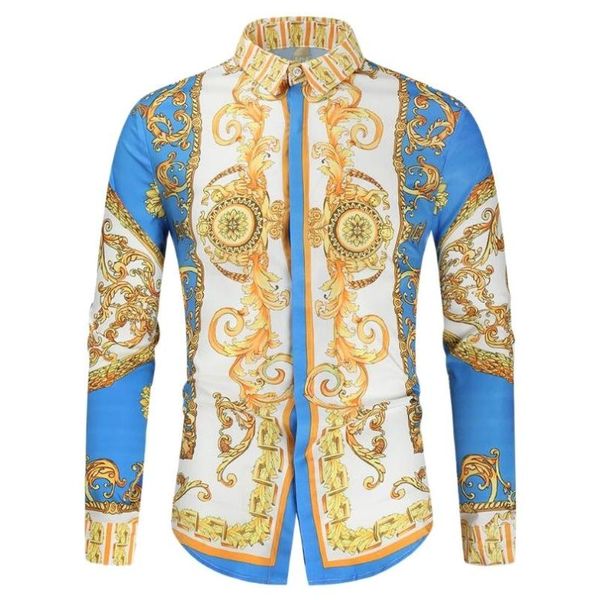men's casual shirts luxury mens clothes european american clothing fashion printed shirt single-breasted cardigan long sleeve men, White;black
men's casual shirts luxury mens clothes european american clothing fashion printed shirt single-breasted cardigan long sleeve men, White;black