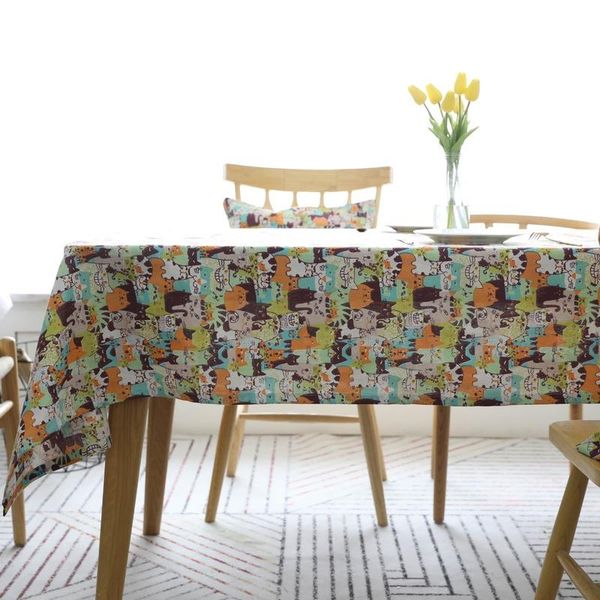 table cloth cartoon animal printed decorative cotton linen tablecloth cover cute cat print kitchen dining tea
table cloth cartoon animal printed decorative cotton linen tablecloth cover cute cat print kitchen dining tea