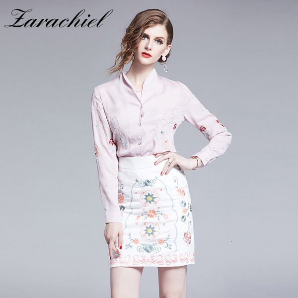 skirts women elegant flower embroidery outfits two pieces sets office ladies v-neck shirt blouse + embroideried white mini skirt, Black
skirts women elegant flower embroidery outfits two pieces sets office ladies v-neck shirt blouse + embroideried white mini skirt, Black