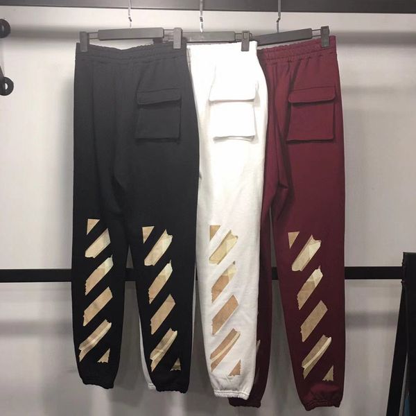 2021 street fashion new high-quality off 3d bronzing map men's and women's casual pants, Black
2021 street fashion new high-quality off 3d bronzing map men's and women's casual pants, Black