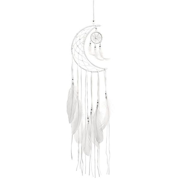 dreamcatcher moon handmade wind chimes wall ornament girls room decoration feather dream catcher 75cm decorative objects & figurines
dreamcatcher moon handmade wind chimes wall ornament girls room decoration feather dream catcher 75cm decorative objects & figurines