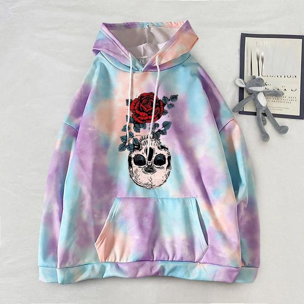 women's hoodies & sweatshirts harajuku skull foral print womens casual autumn tie-dye long sleeve ladies streetwear pullover, Black
women's hoodies & sweatshirts harajuku skull foral print womens casual autumn tie-dye long sleeve ladies streetwear pullover, Black