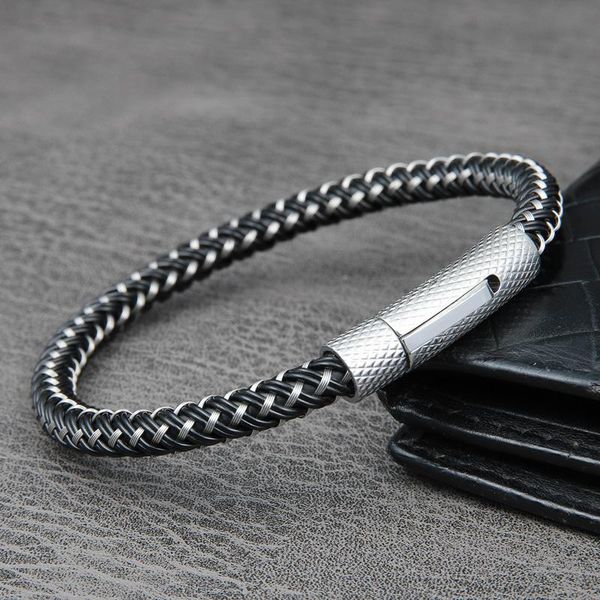charm bracelets fashion retro steel wire mixed color stainless men's bracelet jewelry leather gift, Golden;silver
charm bracelets fashion retro steel wire mixed color stainless men's bracelet jewelry leather gift, Golden;silver