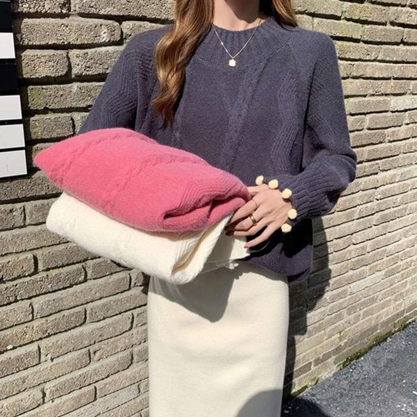 spring and autumn winter loose wind cashmere sweater, White;black 
spring and autumn winter loose wind cashmere sweater, White;black