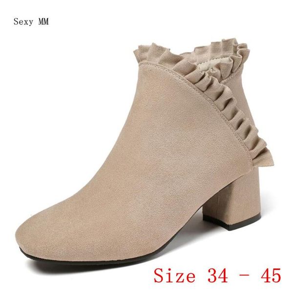boots spring autumn high heels women ankle woman short heel shoes plus size 34 - 40 41 42 43 44 45, Black
boots spring autumn high heels women ankle woman short heel shoes plus size 34 - 40 41 42 43 44 45, Black