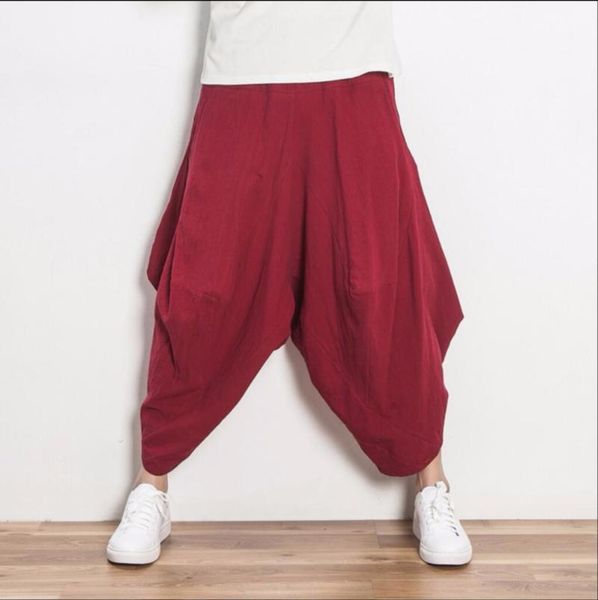 men's pants m-4xl chinese style clothing spring and summer vintage linen cotton tide casual loose trousers plus size, Black 
men's pants m-4xl chinese style clothing spring and summer vintage linen cotton tide casual loose trousers plus size, Black