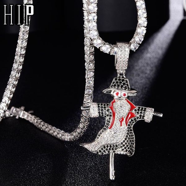 pendant necklaces hip hop bling scarecrow iced out cubic zircon necklace & for men jewelry charm tennis chain, Silver
pendant necklaces hip hop bling scarecrow iced out cubic zircon necklace & for men jewelry charm tennis chain, Silver