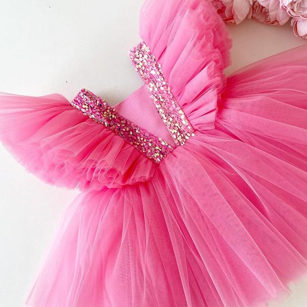 girl's dresses summer girl dress birthday party princess baby kids clothes children sequins gown tutu tulle flower wedding, Red;yellow
girl's dresses summer girl dress birthday party princess baby kids clothes children sequins gown tutu tulle flower wedding, Red;yellow