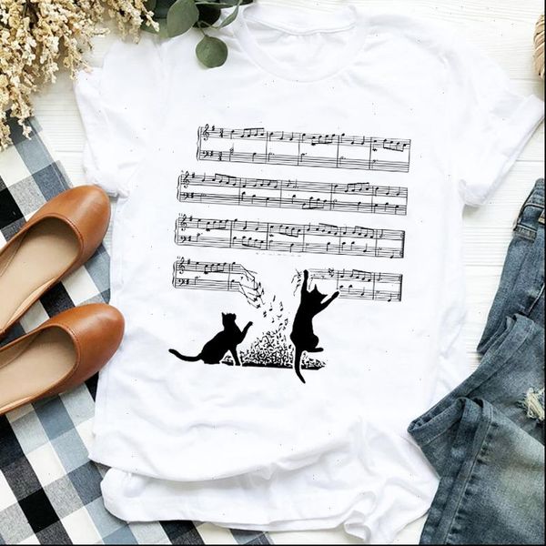 cartoon cat playing pet womens t shirt trend animal fashion print tee clothes graphic, White
cartoon cat playing pet womens t shirt trend animal fashion print tee clothes graphic, White