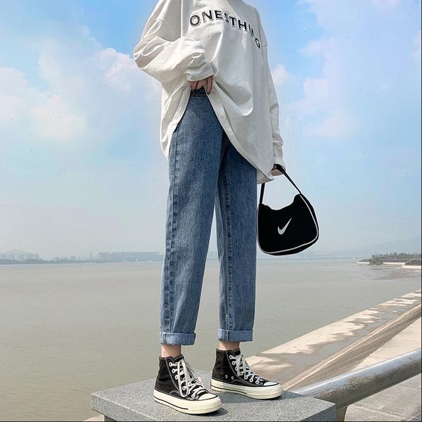 straight blue denim harem pants womens jean high waist plus size loose trousers casual korean
straight blue denim harem pants womens jean high waist plus size loose trousers casual korean