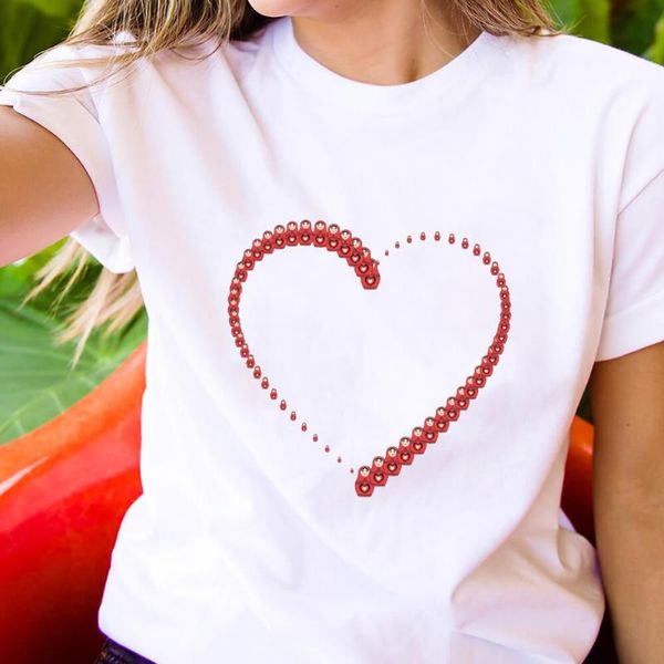 women's t-shirt heart with matryoshka graphic print 100%cotton women tshirt cool girls funny summer casual o-neck short sleeve holiday, White
women's t-shirt heart with matryoshka graphic print 100%cotton women tshirt cool girls funny summer casual o-neck short sleeve holiday, White