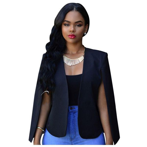 women's suits & blazers fashion spring autumn business slim long cape blazer coat ladies cloak ol suit jacket elegant outwear(blac, White;black
women's suits & blazers fashion spring autumn business slim long cape blazer coat ladies cloak ol suit jacket elegant outwear(blac, White;black