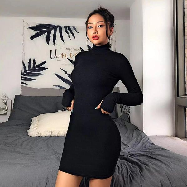 casual dresses knitted turtleneck dress women autumn and winter bodycon mini long sleeve warm short club wear black, Black;gray
casual dresses knitted turtleneck dress women autumn and winter bodycon mini long sleeve warm short club wear black, Black;gray