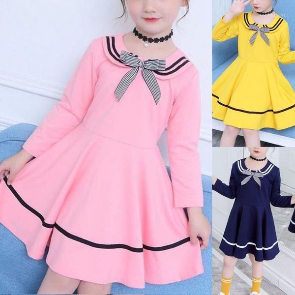 girl's dresses dress round neck pleated children kids long sleeve casual for daily life1, Red;yellow
girl's dresses dress round neck pleated children kids long sleeve casual for daily life1, Red;yellow