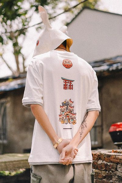 men's t-shirts short sleeve fashion student five and a half loose summer shirt for couples pure cotton body t-shirt, White;black
men's t-shirts short sleeve fashion student five and a half loose summer shirt for couples pure cotton body t-shirt, White;black