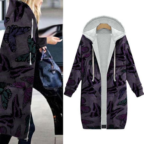women's jackets women hoodie butterfly print zipper plush pockets cardigan coat long outerwear for jacket 2021, Black;brown
women's jackets women hoodie butterfly print zipper plush pockets cardigan coat long outerwear for jacket 2021, Black;brown
