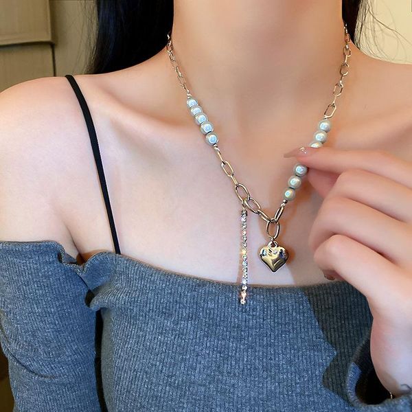 chokers bohemian pearls heart pendant choker collars necklaces for women girls collier stainless steel jewelry, Golden;silver
chokers bohemian pearls heart pendant choker collars necklaces for women girls collier stainless steel jewelry, Golden;silver