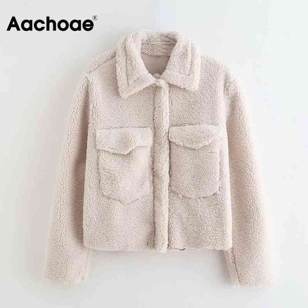 aachoae beige color faux fur coat women long sleeve thick warm pocket coat lady turn down collar casual overcoat femme veste 210413, Black
aachoae beige color faux fur coat women long sleeve thick warm pocket coat lady turn down collar casual overcoat femme veste 210413, Black