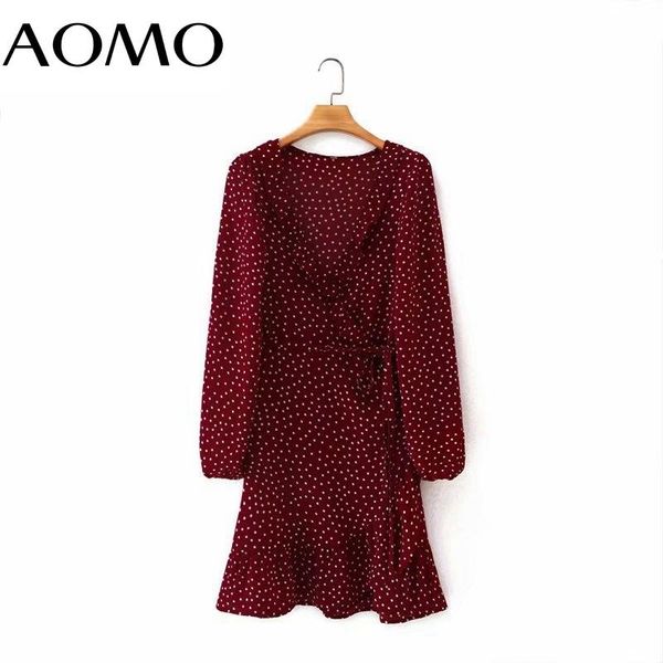 casual dresses aomo 2021 autumn fashion women red dots print ruffles dress long sleeve office ladies midi with slash 2m98a, Black;gray
casual dresses aomo 2021 autumn fashion women red dots print ruffles dress long sleeve office ladies midi with slash 2m98a, Black;gray