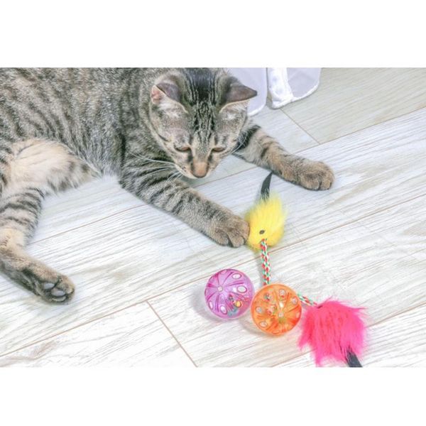 cat toys 2pcs pet toy bell artificial fur fish rope ball funny interactive for cats kitten playing
cat toys 2pcs pet toy bell artificial fur fish rope ball funny interactive for cats kitten playing