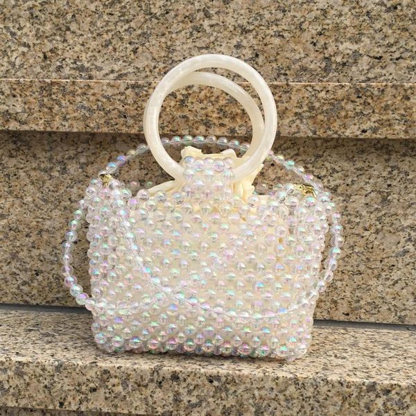 evening bags bag 2021 pearl handmade beaded woven round bracelet fashion messenger shoulder handbag female
evening bags bag 2021 pearl handmade beaded woven round bracelet fashion messenger shoulder handbag female
