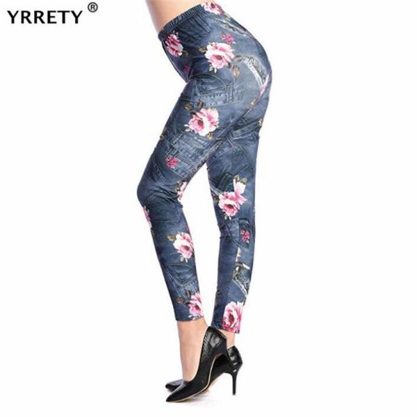 women's leggings yrrety stretchy imitation jean skinny jeggings floral patterned pants elastic ankle-length knitted bottoms plus size, Black
women's leggings yrrety stretchy imitation jean skinny jeggings floral patterned pants elastic ankle-length knitted bottoms plus size, Black