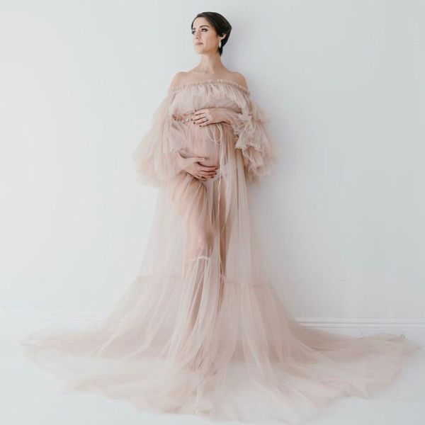 elegant bridal evening dresses maternity robes gowns for pgraphy sheer robe puffy sleeve fluffy tulle maternity dressing gowns, Black;red
elegant bridal evening dresses maternity robes gowns for pgraphy sheer robe puffy sleeve fluffy tulle maternity dressing gowns, Black;red