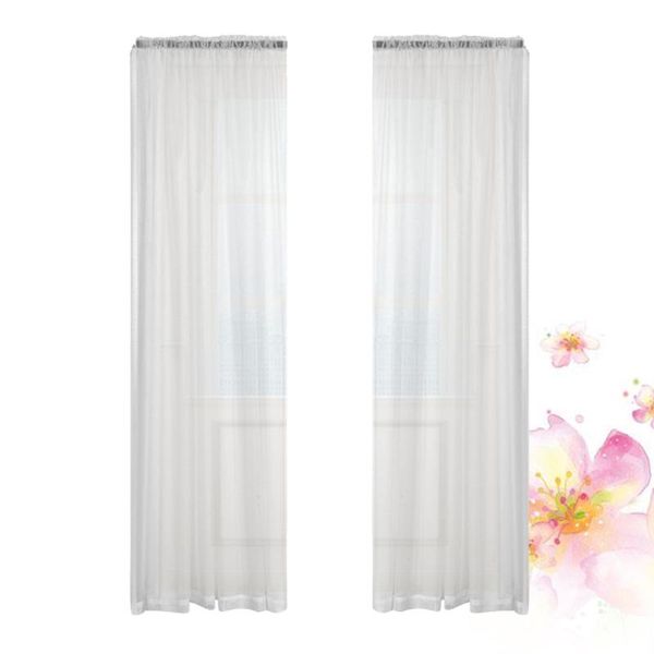 curtain & drapes 1pc gauze transparent window voile curtains sheer for home bedroom living room (white, 140x2
curtain & drapes 1pc gauze transparent window voile curtains sheer for home bedroom living room (white, 140x2
