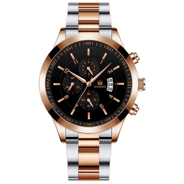 watch sharms men's fashion stainless steel simple trend strap calendar quartz, Slivery;brown
watch sharms men's fashion stainless steel simple trend strap calendar quartz, Slivery;brown
