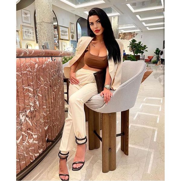 women's two piece pants 2021 autumn fashion casual slim double breasted button long sleeve blazers & women pieces set high street outfi, White
women's two piece pants 2021 autumn fashion casual slim double breasted button long sleeve blazers & women pieces set high street outfi, White