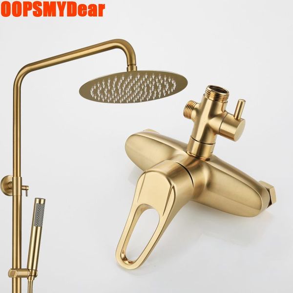 gold shower system bathroom cold mixer set spa rainfall round head bath faucet modern luxury tap chuveiro do banheiro sets
gold shower system bathroom cold mixer set spa rainfall round head bath faucet modern luxury tap chuveiro do banheiro sets