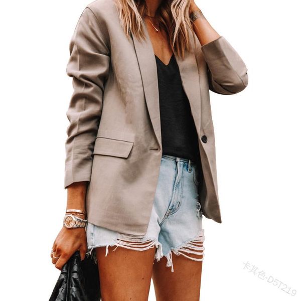 women's suits & blazers kalenmos autumn women fashion lapel slim cardigan solid color office lady collar pocket streetwear coats, White;black
women's suits & blazers kalenmos autumn women fashion lapel slim cardigan solid color office lady collar pocket streetwear coats, White;black
