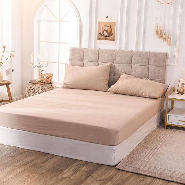 sheets & sets modern and simple style four seasons solid color fitted sheet, protective cover, non-slip bed sheet
sheets & sets modern and simple style four seasons solid color fitted sheet, protective cover, non-slip bed sheet