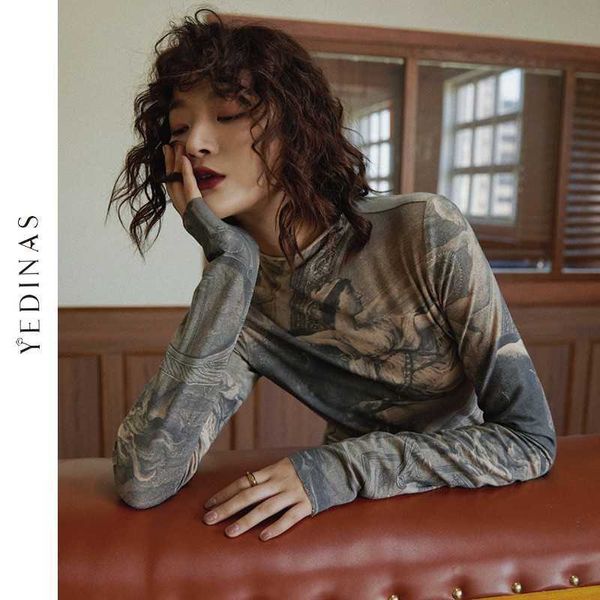 yedinas renaissance print vintage turtleneck long sleeve blouse women spandex bodycon ladies s clothes slim 210527, White
yedinas renaissance print vintage turtleneck long sleeve blouse women spandex bodycon ladies s clothes slim 210527, White