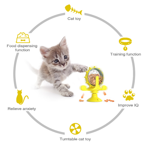 cat toys pet dog leaky food feeder dispenser rotating windmill training ball interactive exercise multi-functional
cat toys pet dog leaky food feeder dispenser rotating windmill training ball interactive exercise multi-functional