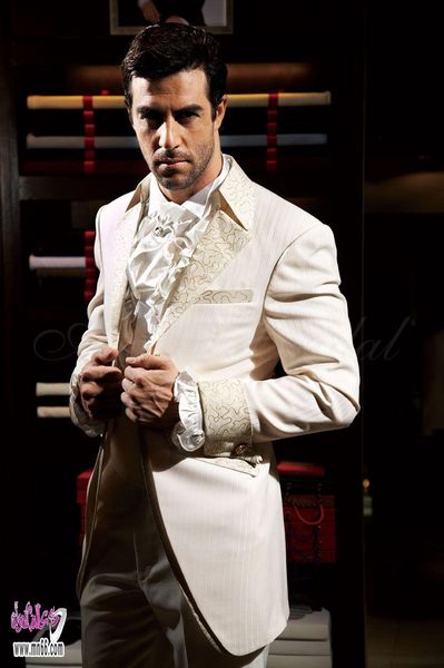 latest coat pant designs italian ivory pattern stripes men suit slim fit 2 piece tuxedo custom prom suits groom blazer masculino men's, White;black
latest coat pant designs italian ivory pattern stripes men suit slim fit 2 piece tuxedo custom prom suits groom blazer masculino men's, White;black