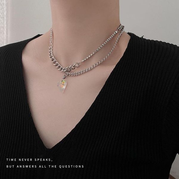 chains heart necklace woman asymmetry necklaces girls fashion clavicle chain exquisite party silver color metal naszyjnik
chains heart necklace woman asymmetry necklaces girls fashion clavicle chain exquisite party silver color metal naszyjnik