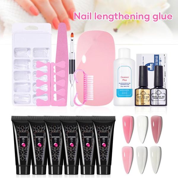 nail gel acrylic kit with uv lamp & 6*15ml polish extension set manicure tool beauty accessory for diy makeup to, Red;pink
nail gel acrylic kit with uv lamp & 6*15ml polish extension set manicure tool beauty accessory for diy makeup to, Red;pink