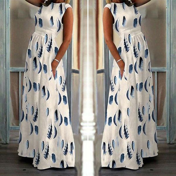 vestido de festa longo women's dress ladies feather print sleeveless dresses long tunic maxi delicate a-line princess casual, Black;gray
vestido de festa longo women's dress ladies feather print sleeveless dresses long tunic maxi delicate a-line princess casual, Black;gray