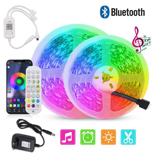 strips bluetooth led strip light rgb smd flexible ribbon 5-30m dc 12v with remote sync to music control tape
strips bluetooth led strip light rgb smd flexible ribbon 5-30m dc 12v with remote sync to music control tape