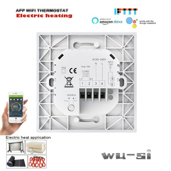 smart home control 95-240vac 16a wifi thermostat,suitable for heating cable,electric film,heating ,heating machine
smart home control 95-240vac 16a wifi thermostat,suitable for heating cable,electric film,heating ,heating machine